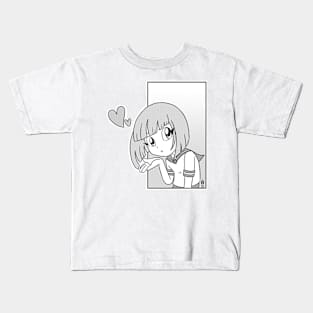 Kawaii Manga Girl Kids T-Shirt